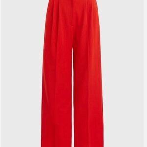 Favorite Daughter Vibrant Red Straight-Leg Pants